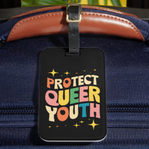 Etiqueta Para Maletas Proteger a la juventud queer Proteger a los niños 