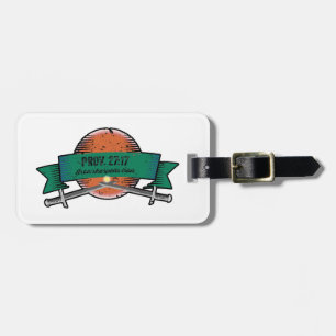 Etiqueta Para Maletas Prov. 27:17 Iron Sharpens Iron Grunge Versión