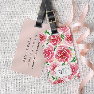Etiqueta Para Maletas Provenza Rosa Monogrammed