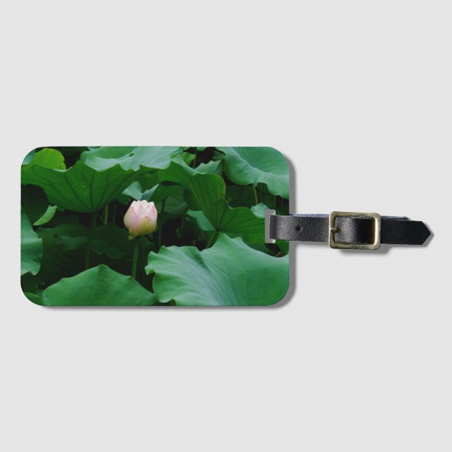 Etiqueta Para Maletas Próximamente floreciendo (Anverso horizontal)