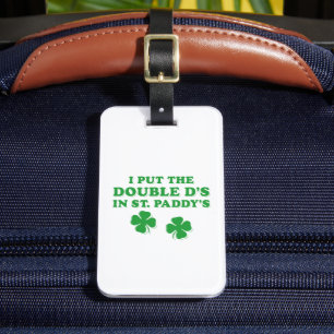 Etiqueta Para Maletas Publiqué los dobles D's en el día de St. Paddy en