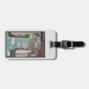 Etiqueta Para Maletas Pueblo de Chamonix (negro)