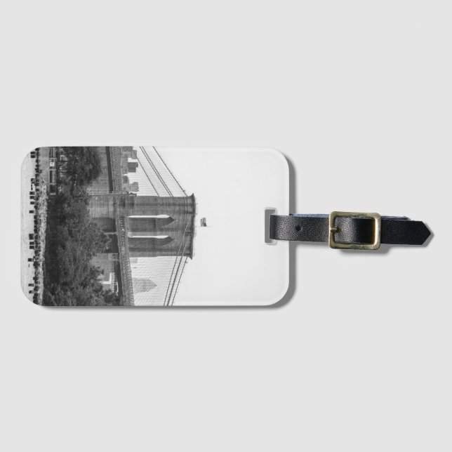 Etiqueta Para Maletas Puente de Brooklyn  (Anverso horizontal)
