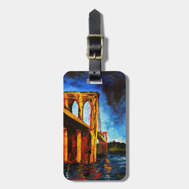 Etiqueta Para Maletas Puente de Brooklyn a Utopía 2009 (Frente Vertical)