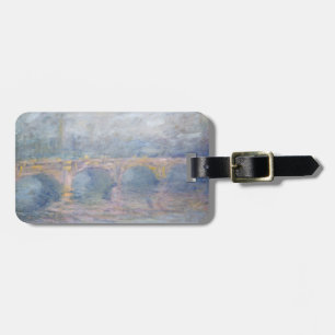 Etiqueta Para Maletas Puente de Claude Monet el Waterloo, Londres, en