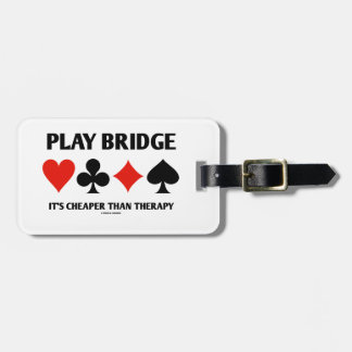 Etiqueta Para Maletas Puente del juego es más barato que la terapia (los