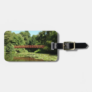 Etiqueta Para Maletas Puente en el lago Centennial en la ciudad de Ellic