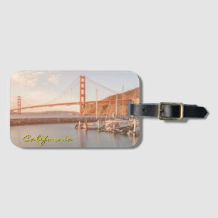 Etiqueta Para Maletas Puente Golden Gate de California por la mañana