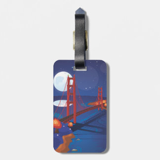 Etiqueta Para Maletas Puente Golden Gate de San Francisco