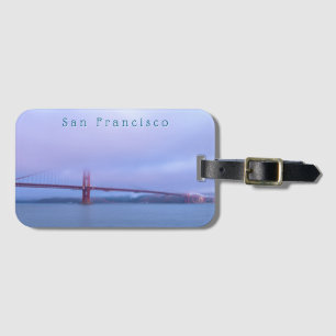 Etiqueta Para Maletas Puente Golden Gate en Niebla por la Mañana