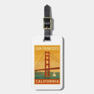Etiqueta Para Maletas Puente Golden Gate Retro – San Francisco