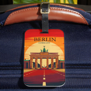 Etiqueta Para Maletas Puerta de Brandeburgo Berlín Alemania Arte de Viaj
