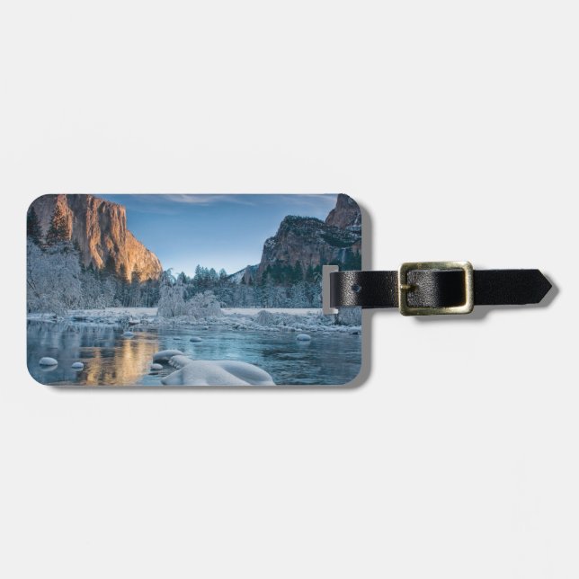 Etiqueta Para Maletas Puertas en Yosemite (Frente Horizontal)