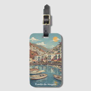 Etiqueta Para Maletas Puerto de Mogán vintage Gran Canaria Islas Canaria