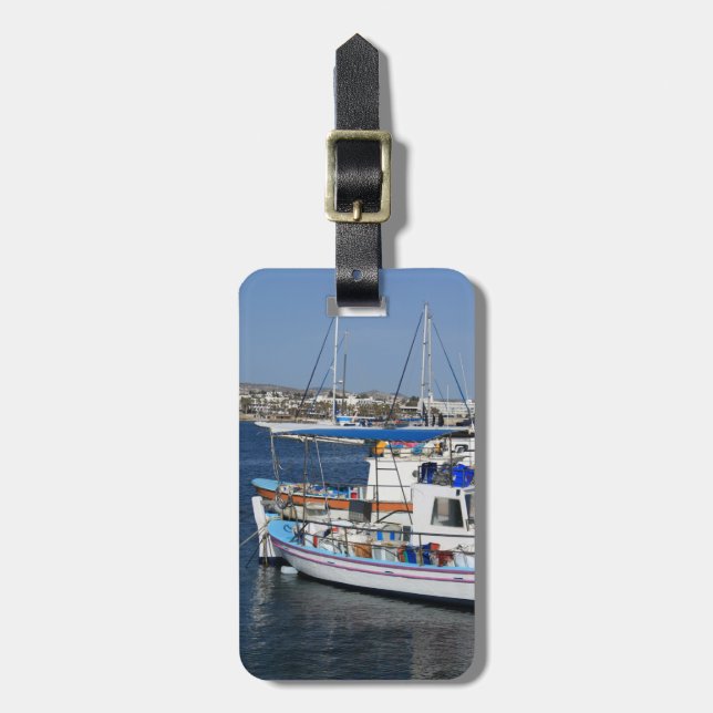 Etiqueta Para Maletas Puerto de Paphos (Frente Vertical)