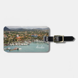 Etiqueta Para Maletas Puerto deportivo de Aruba personalizado