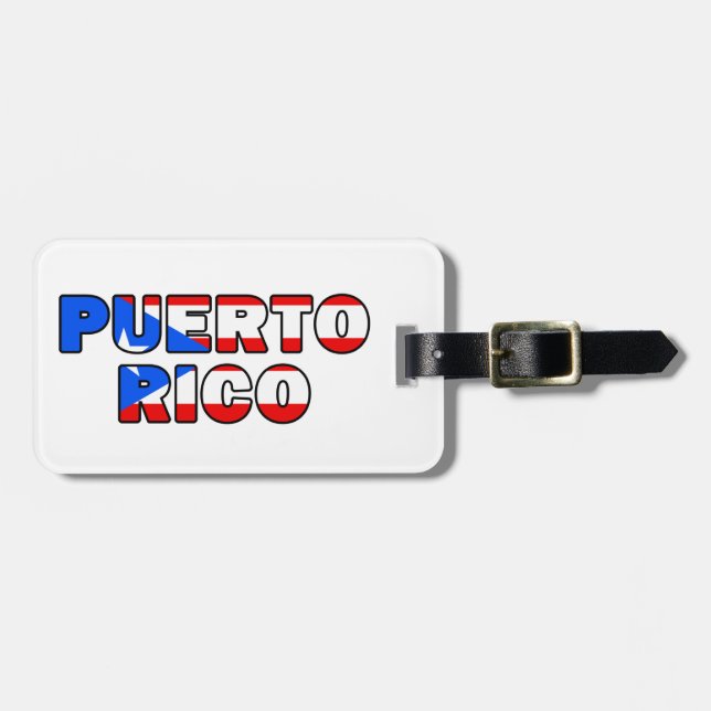 Etiqueta Para Maletas Puerto Rico (Frente Horizontal)