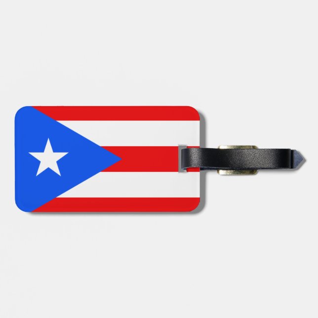 Etiqueta Para Maletas Puerto Rico (Atrás Horizontal)