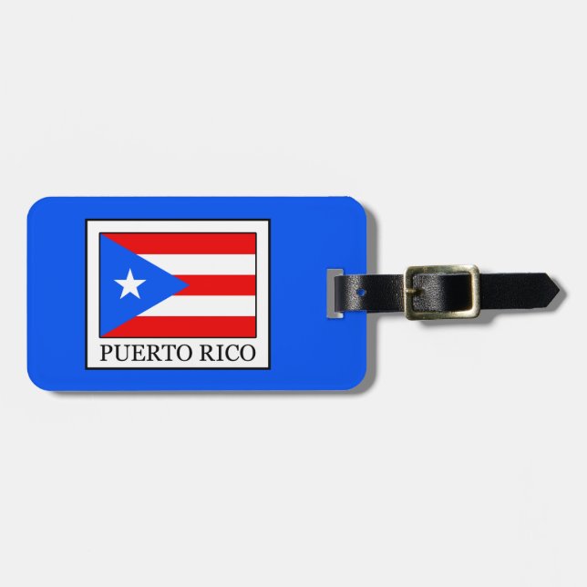 Etiqueta Para Maletas Puerto Rico (Frente Horizontal)