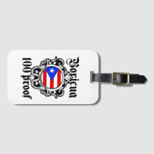 Etiqueta Para Maletas Puerto Rico Boricua