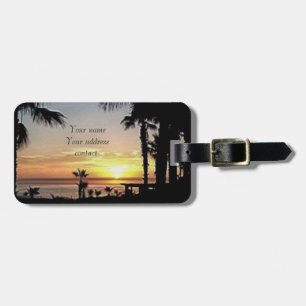Etiqueta Para Maletas puesta de sol en Cabo