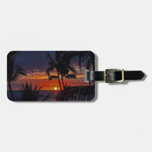 Etiqueta Para Maletas Puesta del sol hawaiana