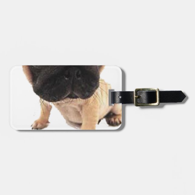 Etiqueta Para Maletas Pug (Frente Horizontal)
