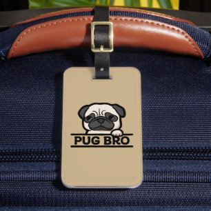 Etiqueta Para Maletas PUG BRO – Regalo divertido y lindo para amantes de