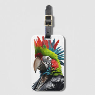 Etiqueta Para Maletas Punk Parrot