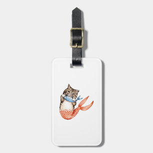 Etiqueta Para Maletas Purmaid Cat Mermaid