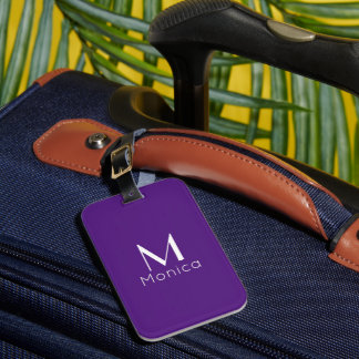 Etiqueta Para Maletas Púrpura real - personalizado