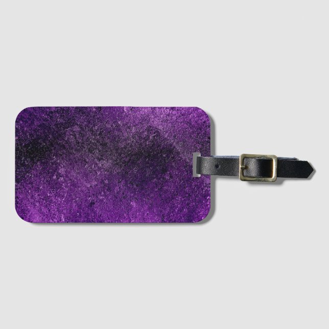 Etiqueta Para Maletas Purpurina (Anverso horizontal)
