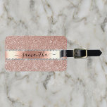 Etiqueta Para Maletas Purpurina de oro del Rosa de diamantes caligrafía<br><div class="desc">Este diseño puede ser personalizado en el área proporcionada cambiando la foto y/o el texto. O puede personalizarse haciendo clic en Personalizar esta plantilla y, a continuación, eligiendo la opción de hacer clic en el personalizar y eliminando o cambiando el color del fondo, agregando texto, cambiando el color o estilo...</div>