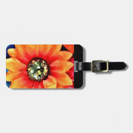 Etiqueta Para Maletas Purpurina Girasol