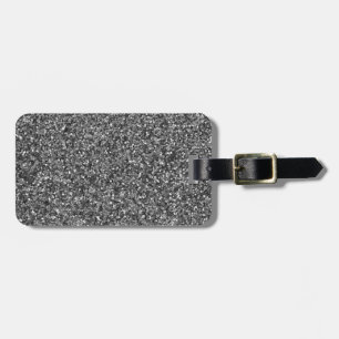 Etiqueta Para Maletas Purpurina plateado Sparkle Metallic Lumaletas Etiq