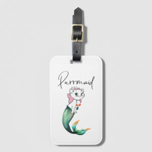 Etiqueta Para Maletas Purrmaid de gatito de gatito de comadreja - Diseño