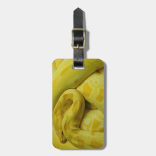 Etiqueta Para Maletas Python birmano amarillo