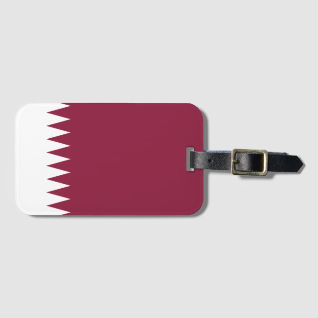 Etiqueta Para Maletas Qatar (Anverso horizontal)
