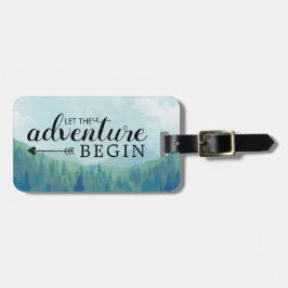 Etiqueta Para Maletas Que comience la aventura