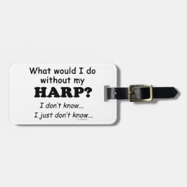 Etiqueta Para Maletas Qué haría, Harp