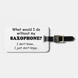 Etiqueta Para Maletas ¿Qué haría yo, saxofón?