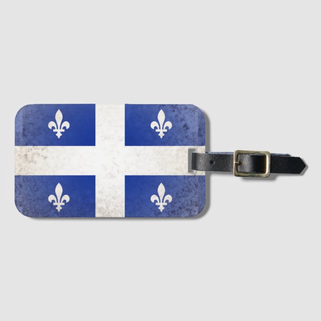 Etiqueta Para Maletas Quebec (Anverso horizontal)