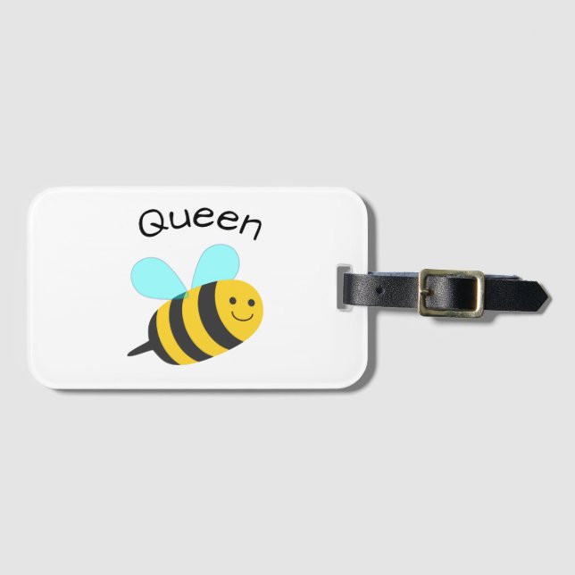 Etiqueta Para Maletas Queen Bee (Anverso horizontal)