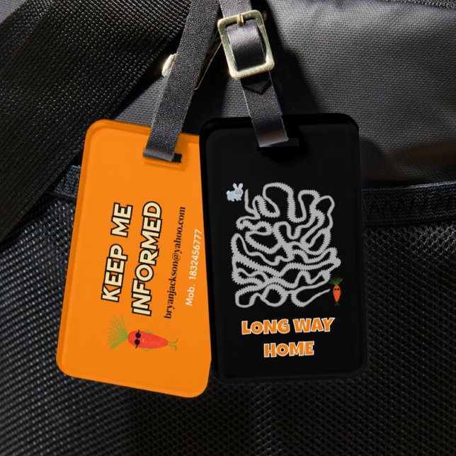 Etiqueta Para Maletas Rabbit and carrot (Subido por el creador)