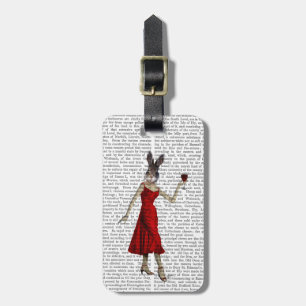 Etiqueta Para Maletas Rabbit en rojo