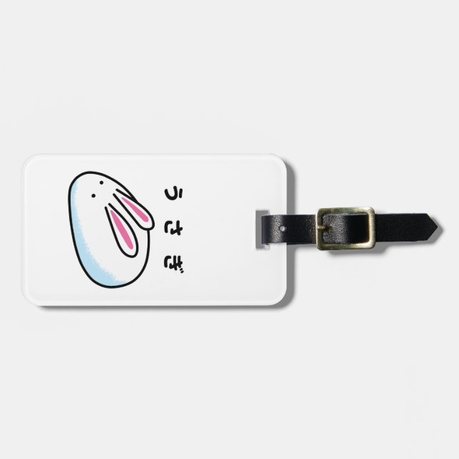 Etiqueta Para Maletas Rabbit in Japanese Hiragana (Frente Horizontal)