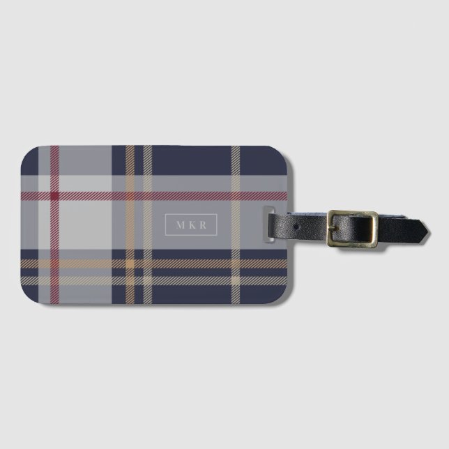 Etiqueta Para Maletas Rad Plaid (Anverso horizontal)