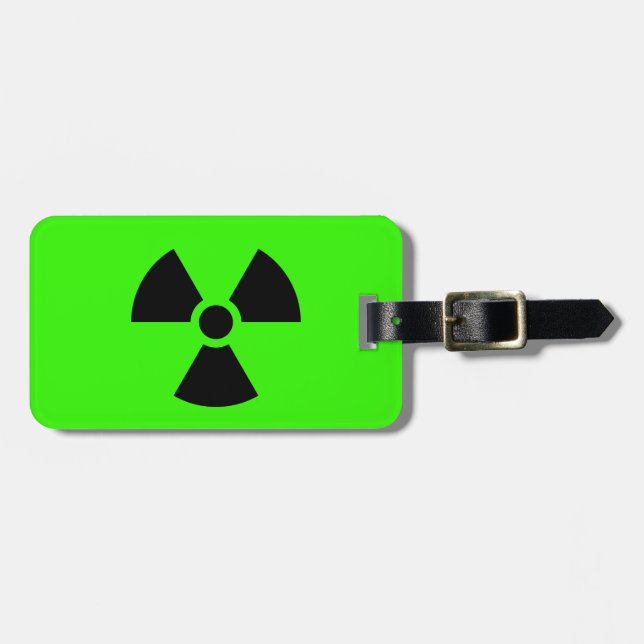 Etiqueta Para Maletas Radioactivo (Frente Horizontal)