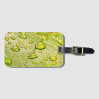 Etiqueta Para Maletas "Rain-Kissed Leaf Luggage Tag