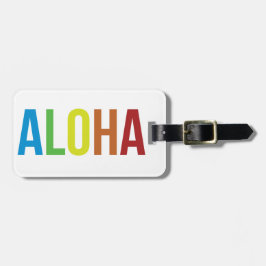Etiqueta Para Maletas Rainbow Aloha
